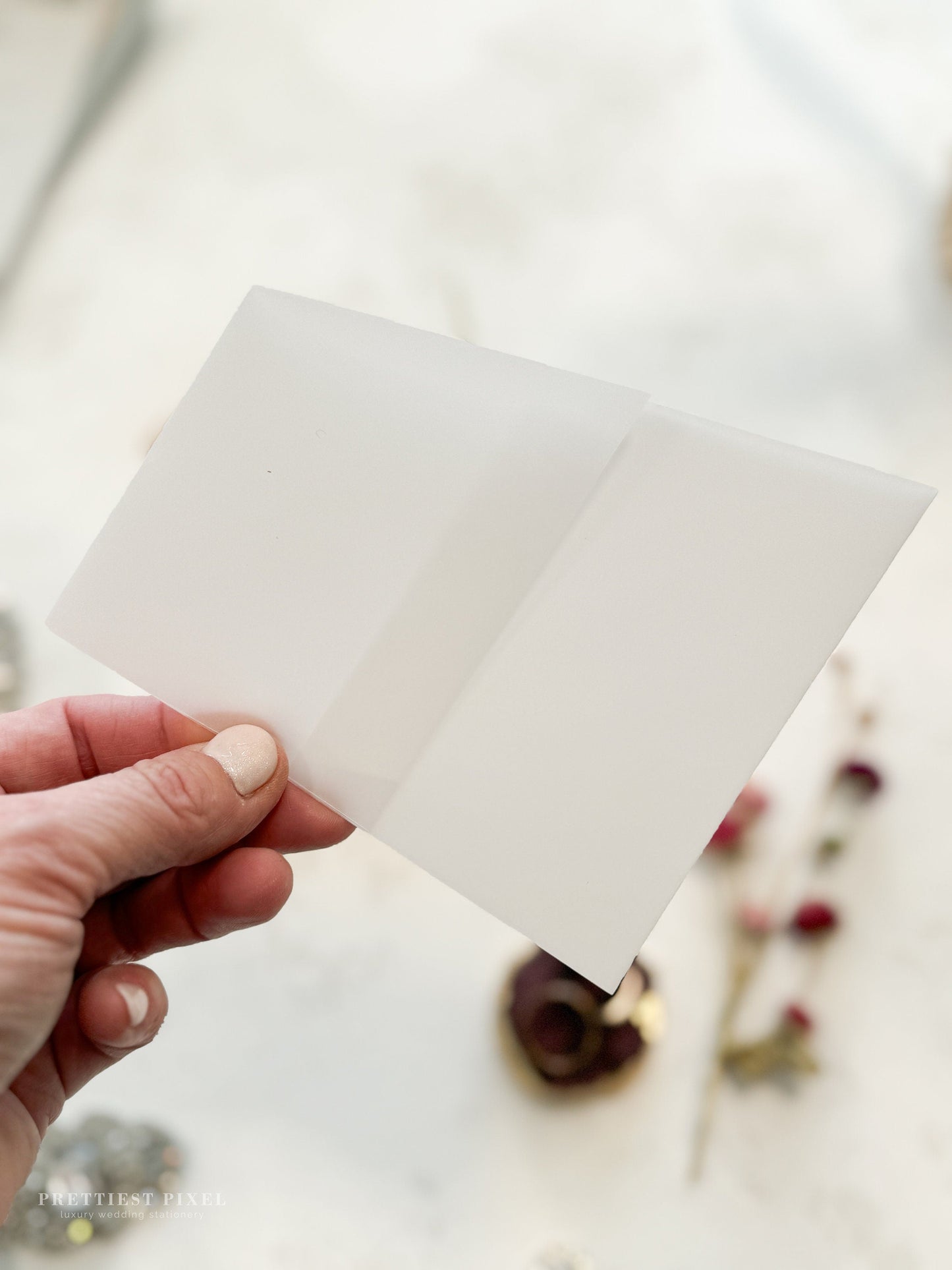 Folded Vellum Wrap | Style 86