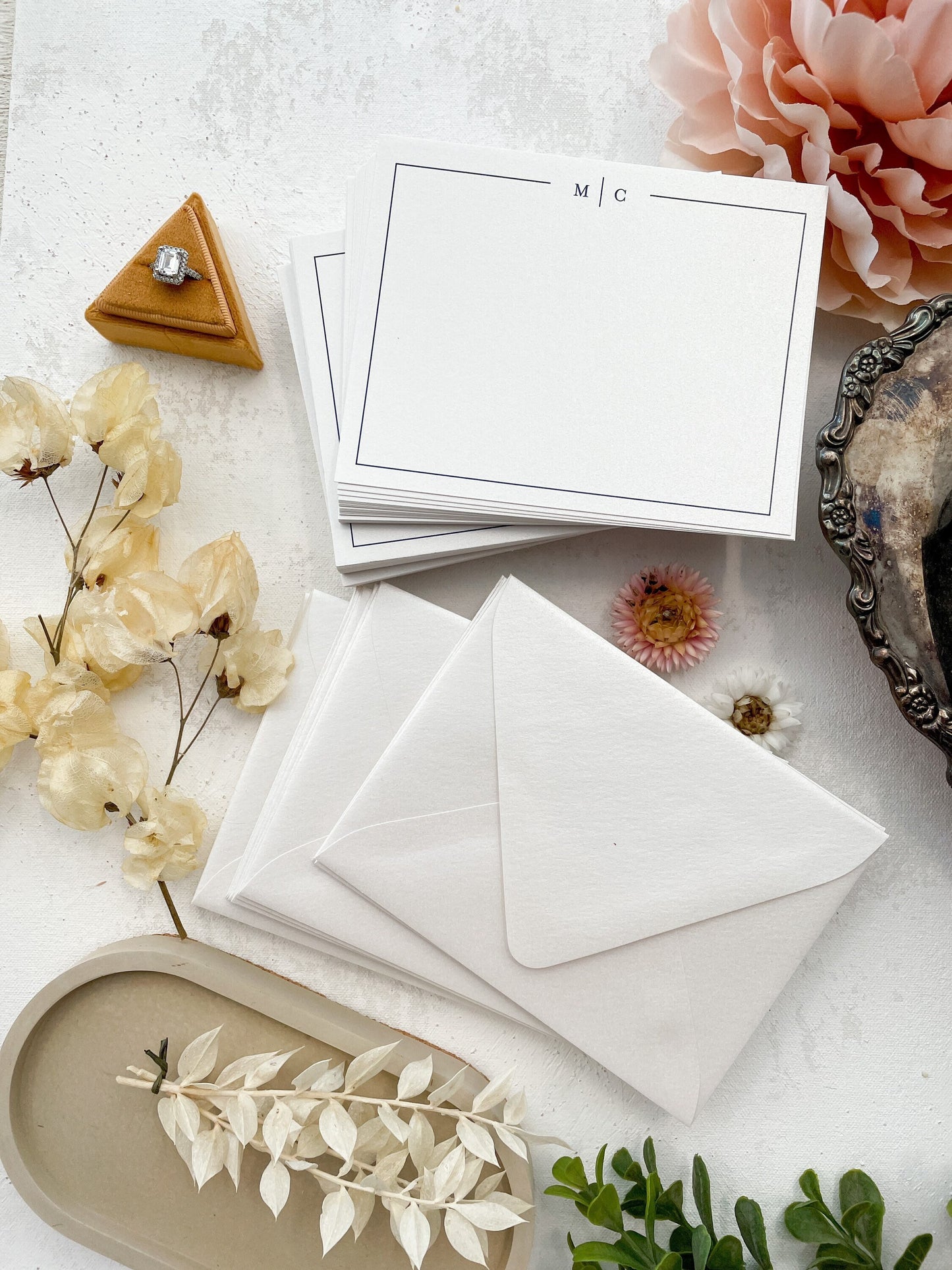 Personalized Notecard with Envelopes | Set of 50 - Style 22