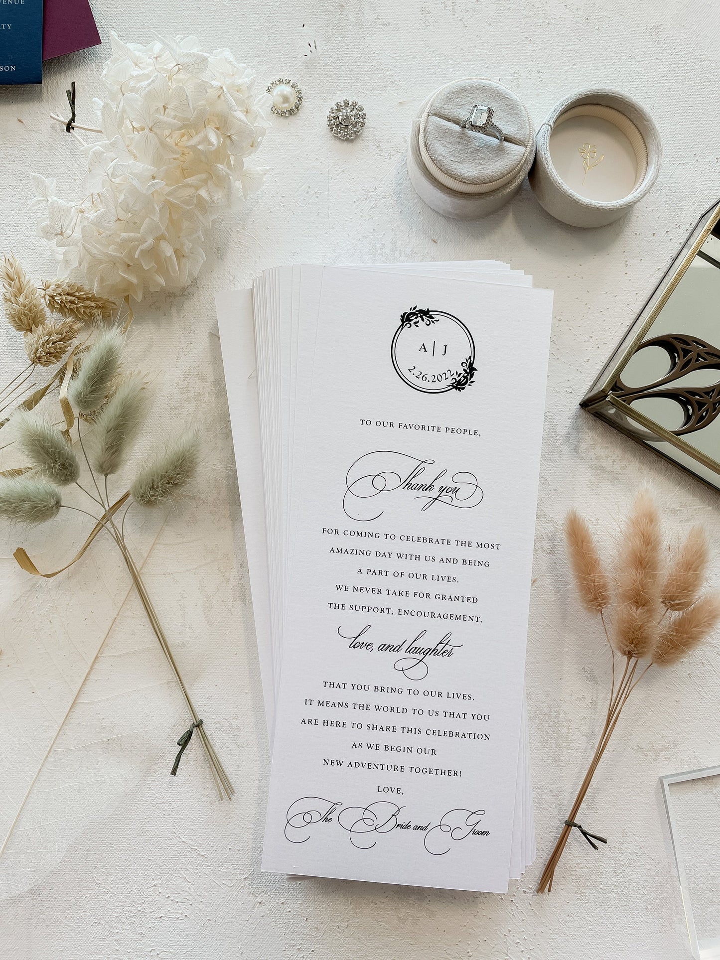 Dinner Thank You Card | Style 126