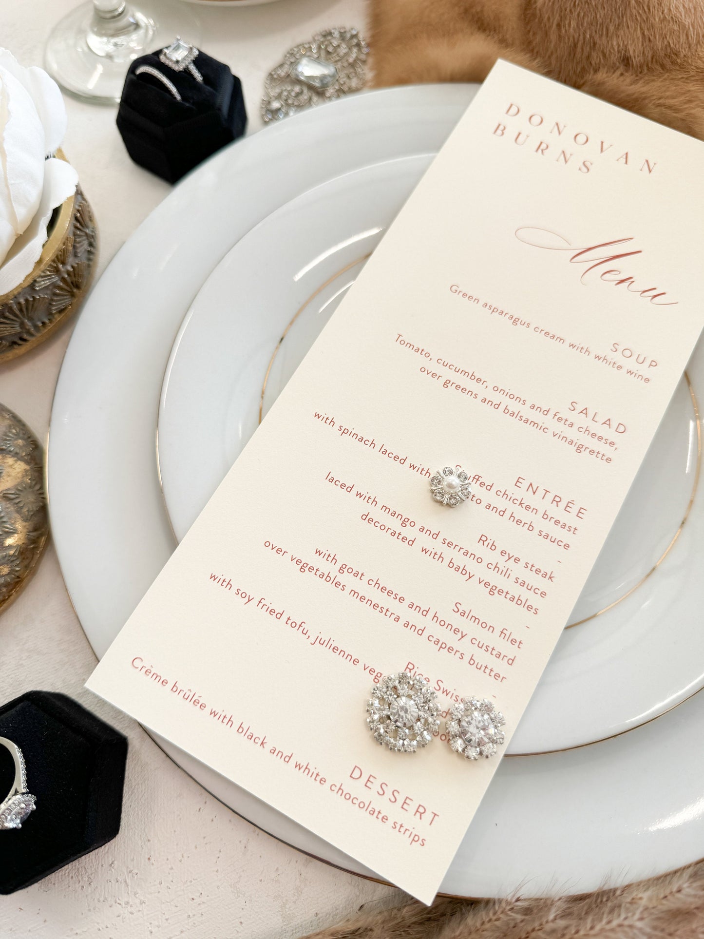 Place Card Menus with Names | Style 223