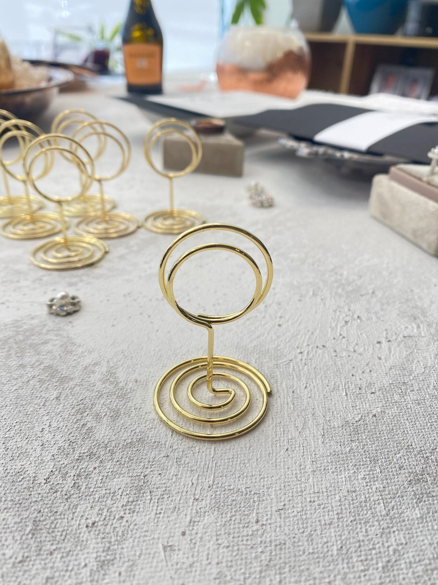 Gold Table Number Holders