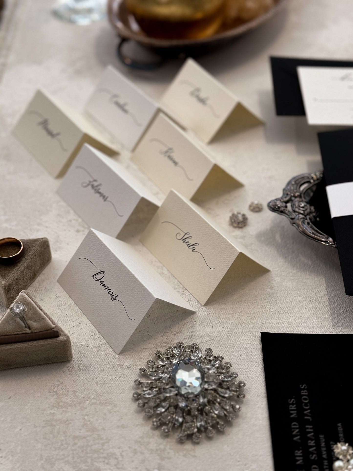 Wedding Folded Place Cards | Style 27