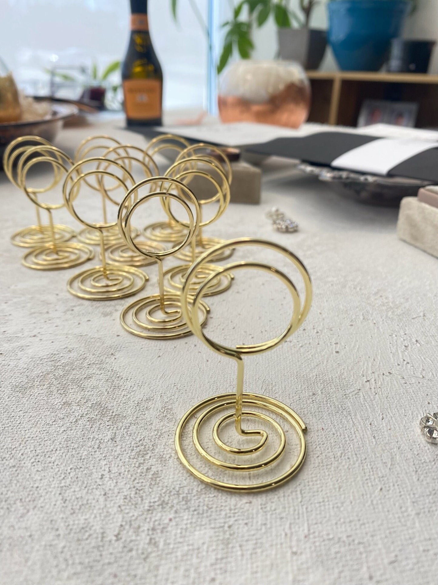 Gold Table Number Holders