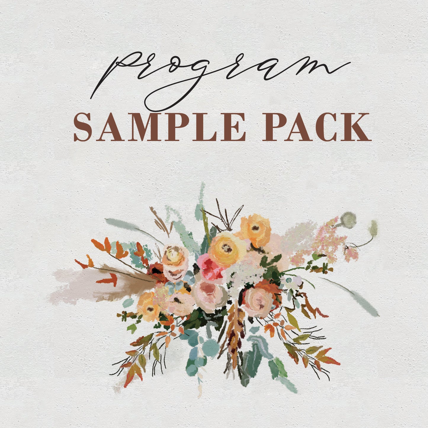 Wedding Program Samples
