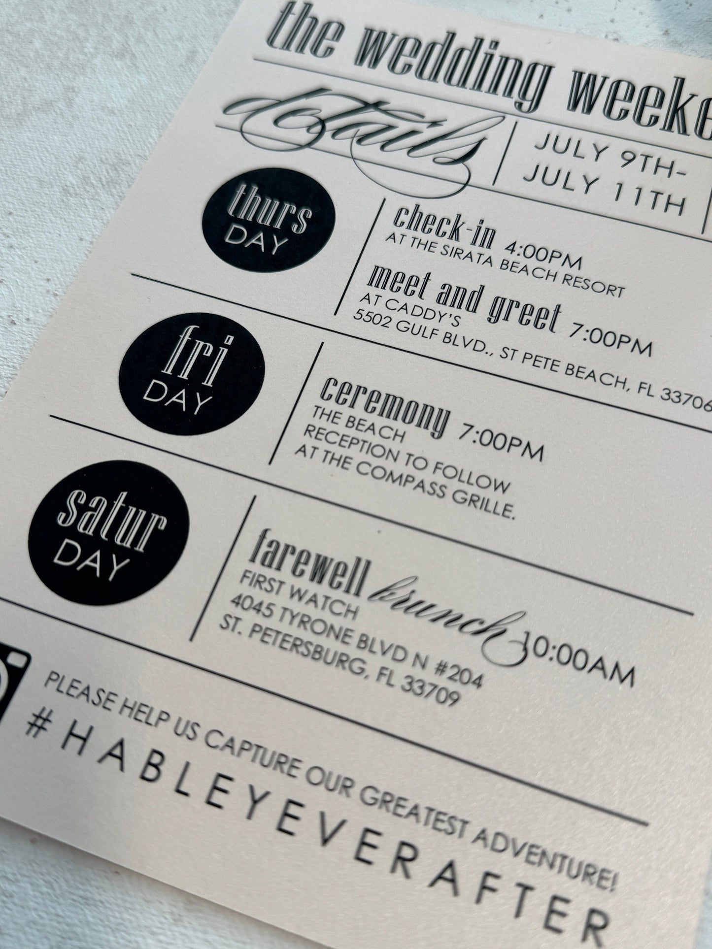 Itinerary for Wedding Weekend | Style 104