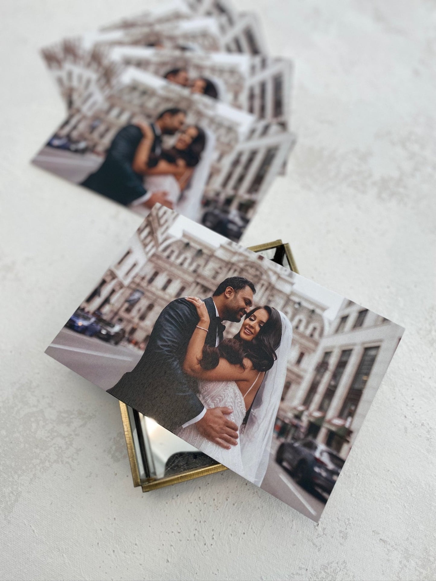 a photo of a couple on their wedding day
