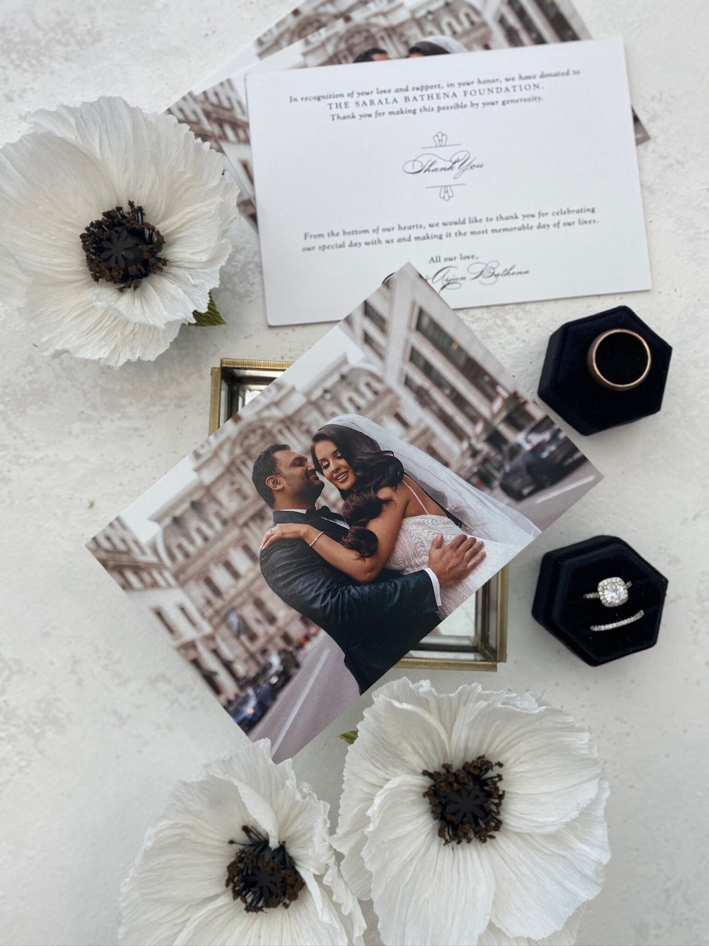 a picture of a couple on their wedding day