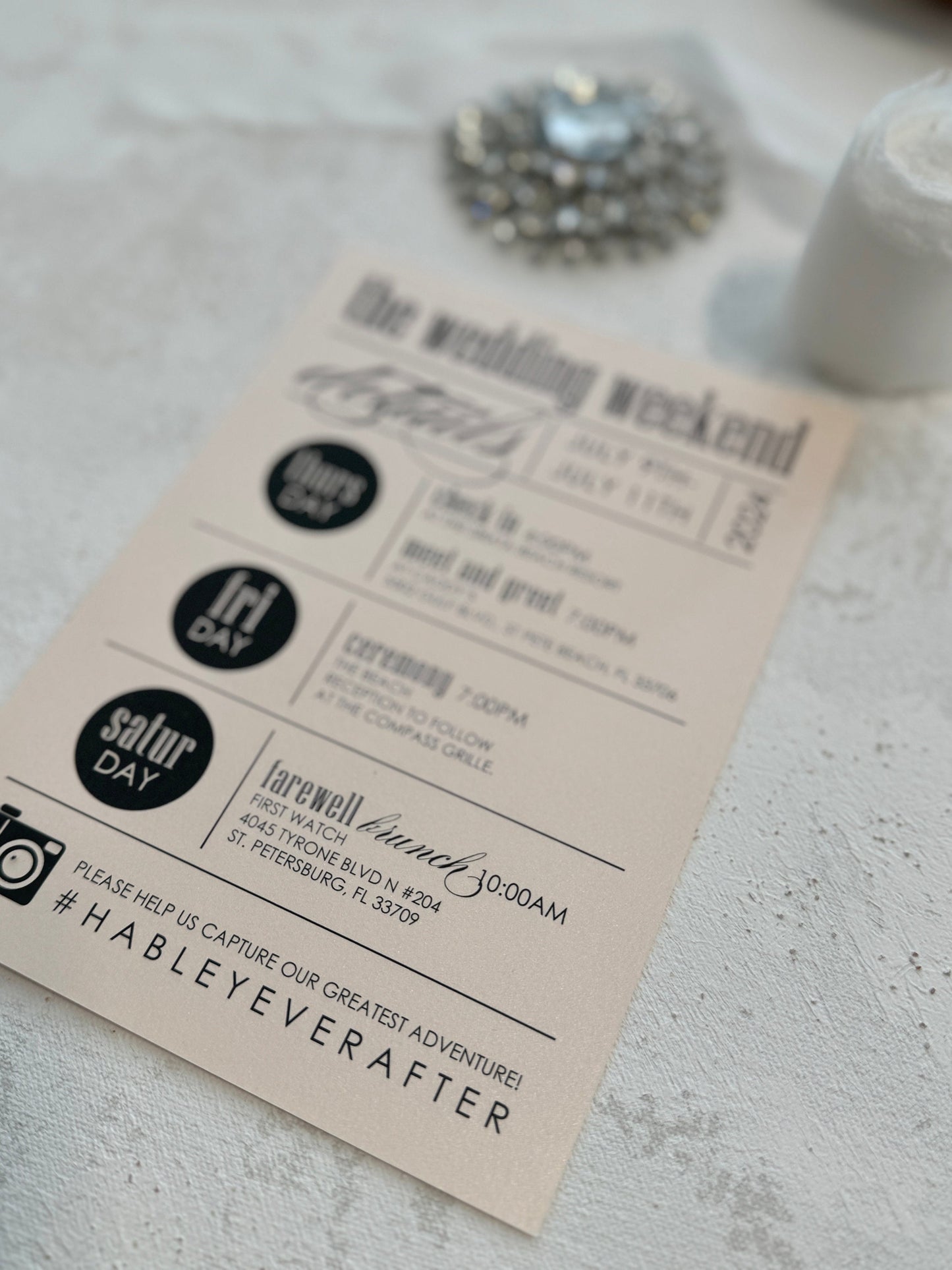 Itinerary for Wedding Weekend | Style 104