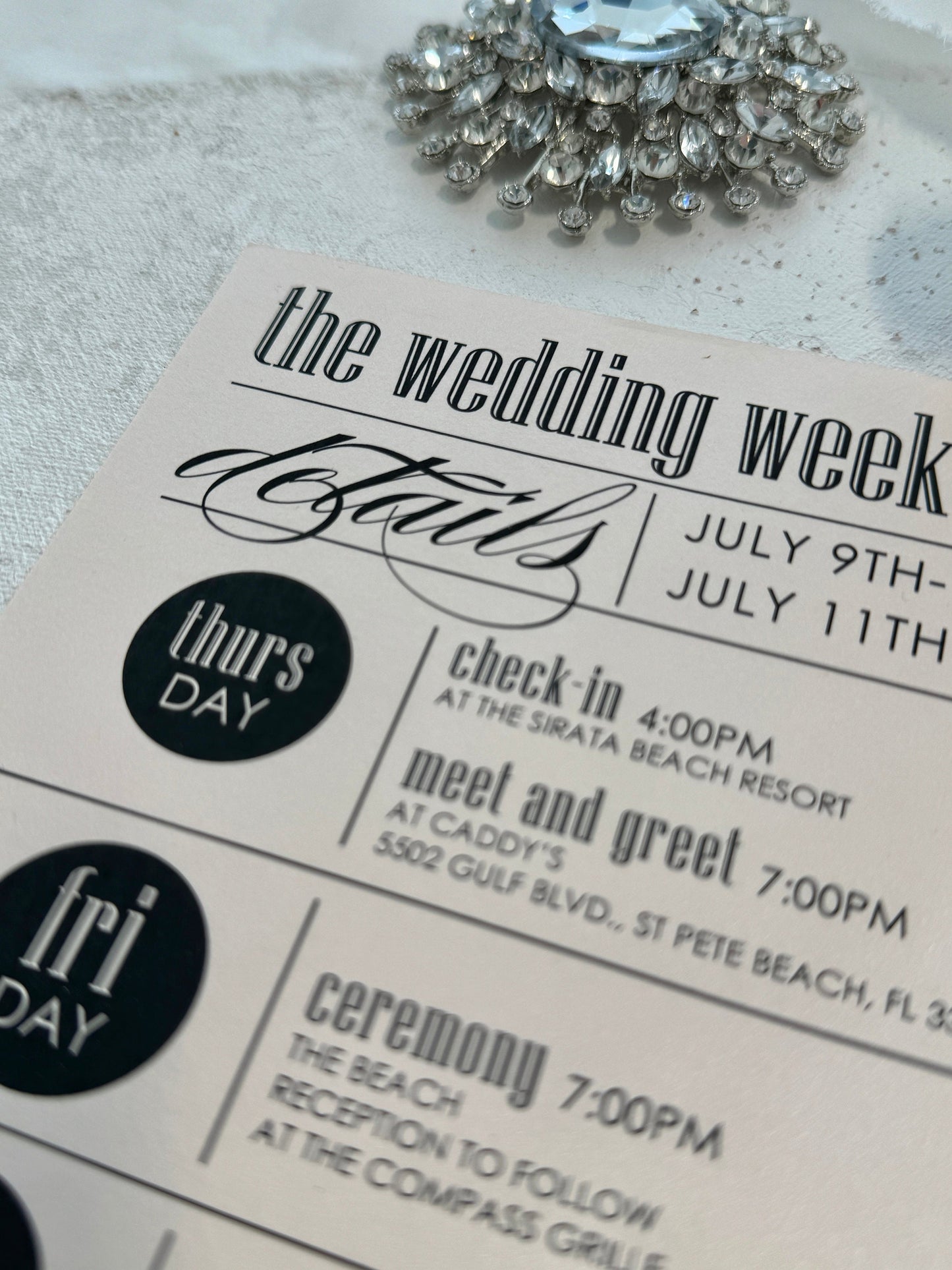 Itinerary for Wedding Weekend | Style 104