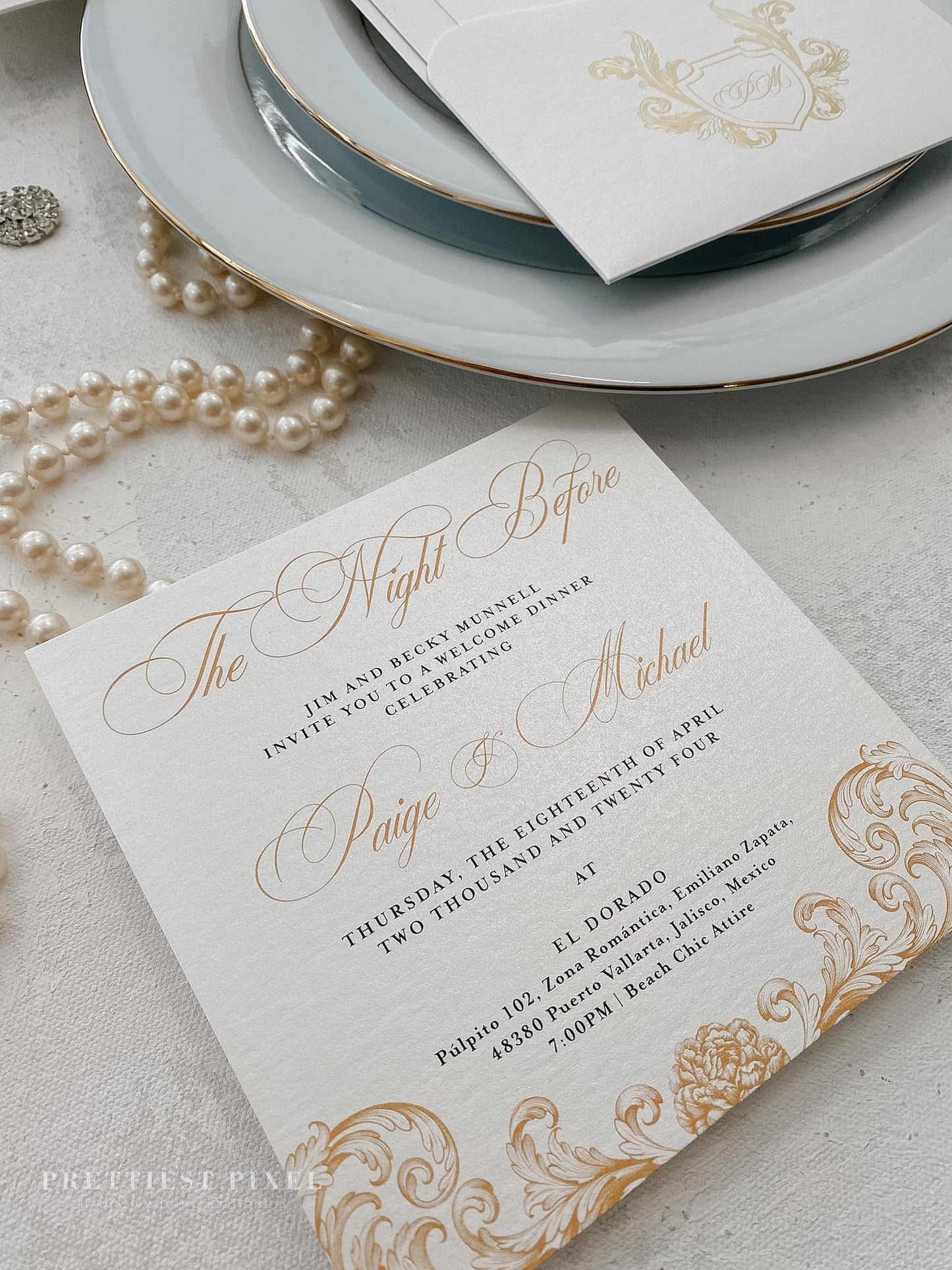 Luxury Gold Foil Wedding Invitation | Style 315