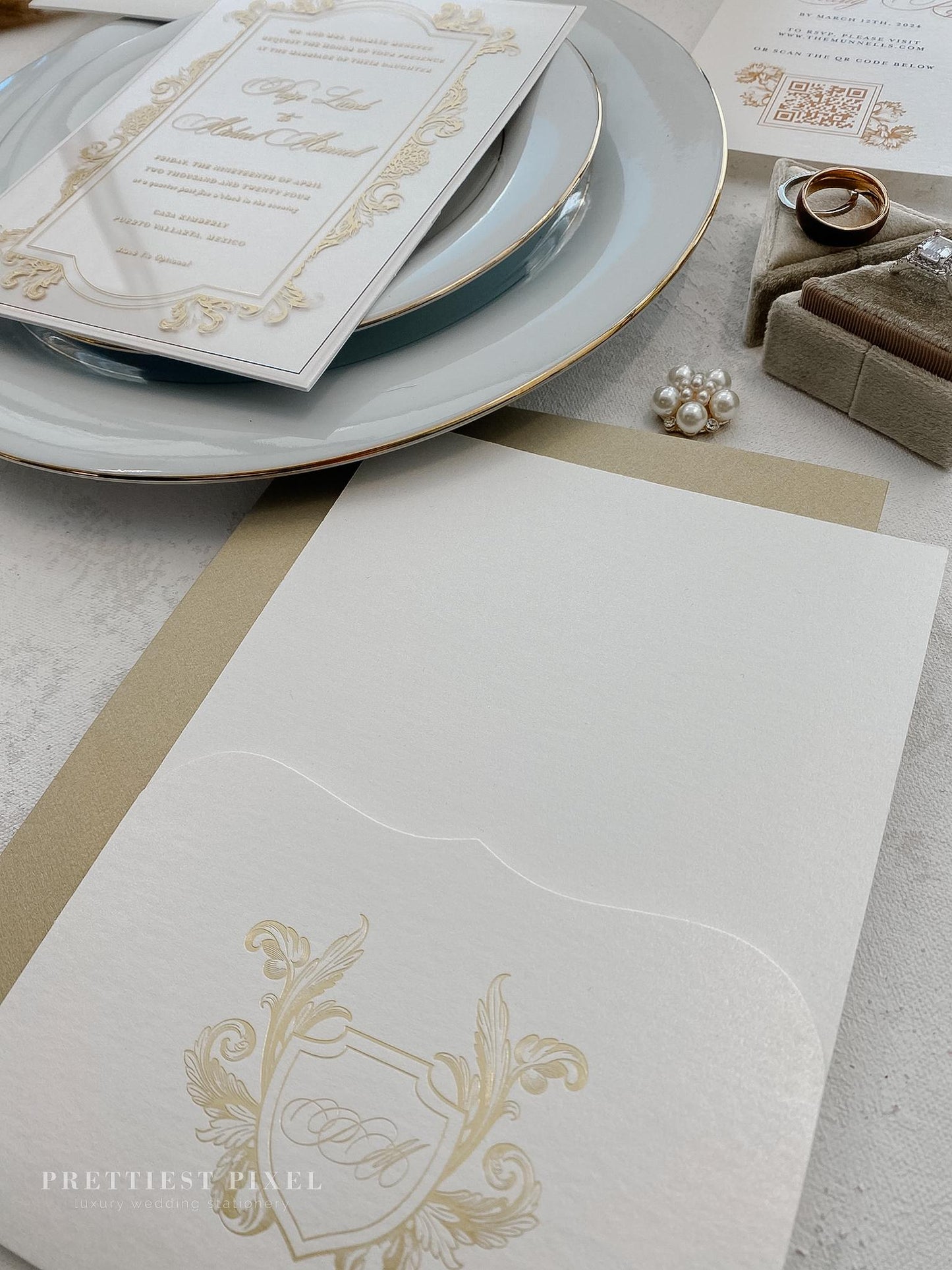 Luxury Gold Foil Wedding Invitation | Style 315