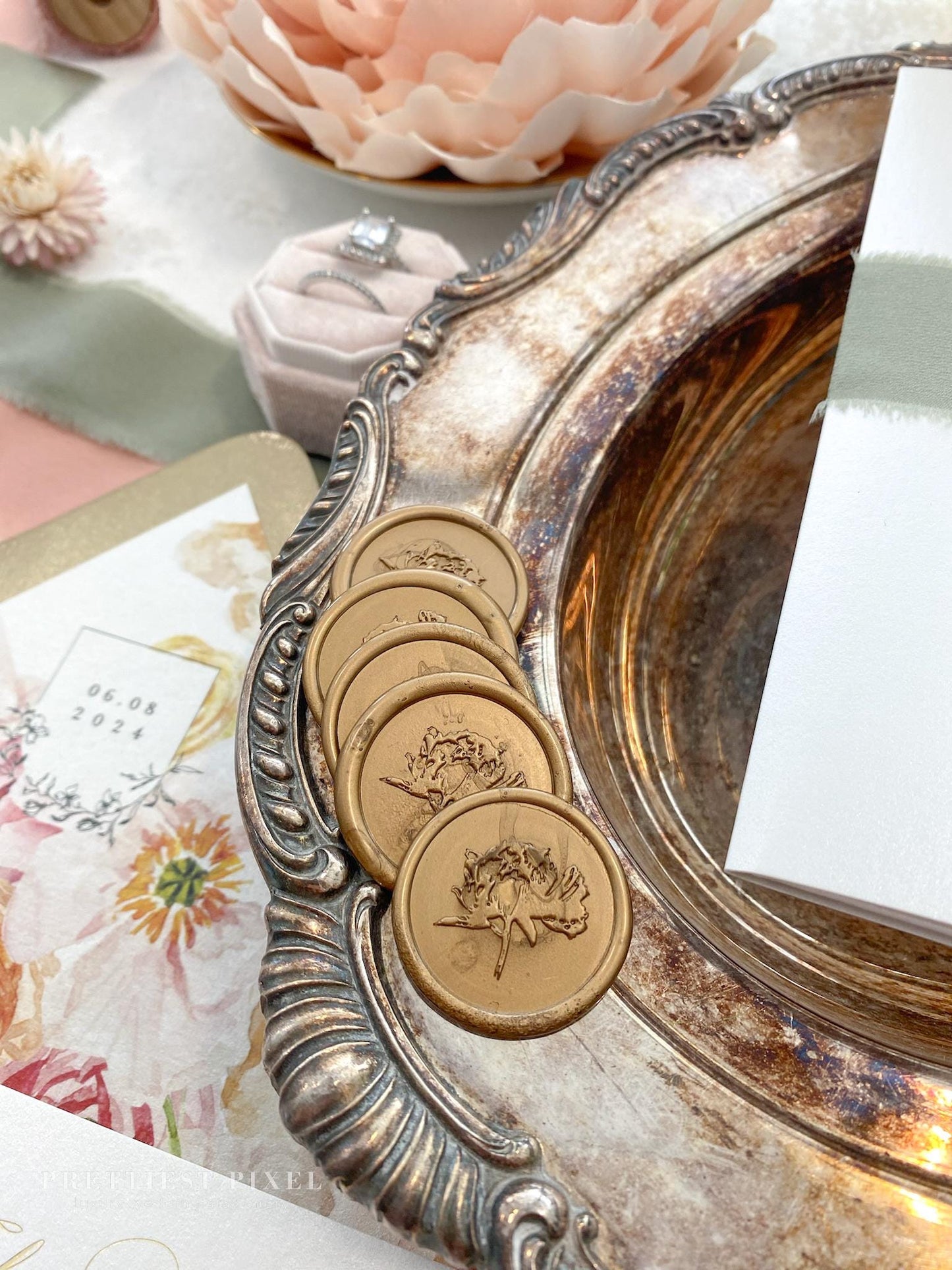 Elegant Wedding Invitation | Acrylic Card Style 286