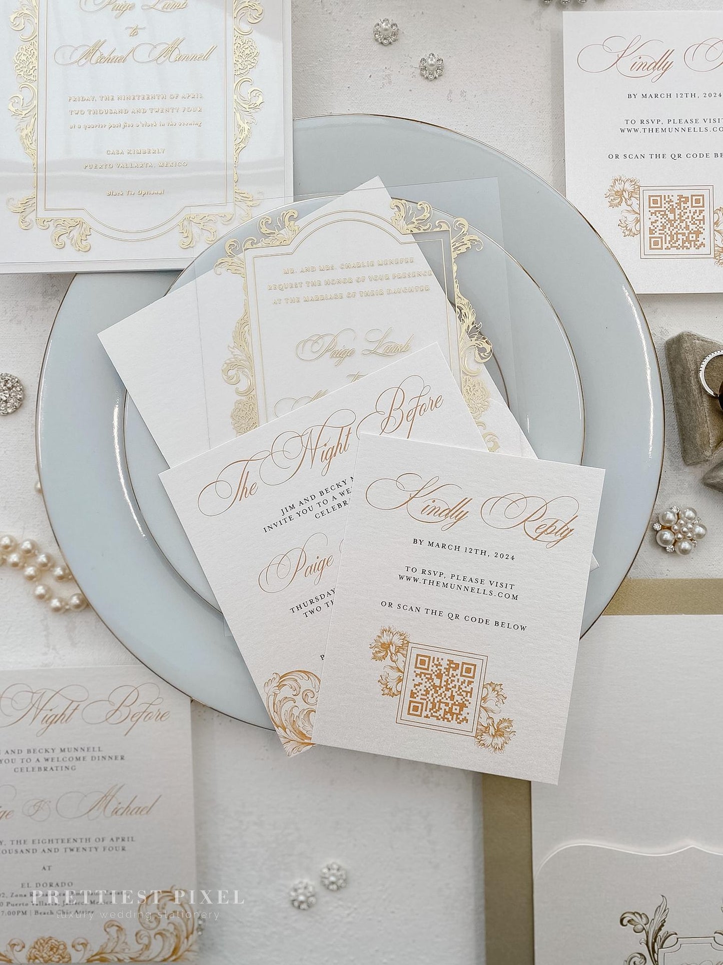 Luxury Gold Foil Wedding Invitation | Style 315
