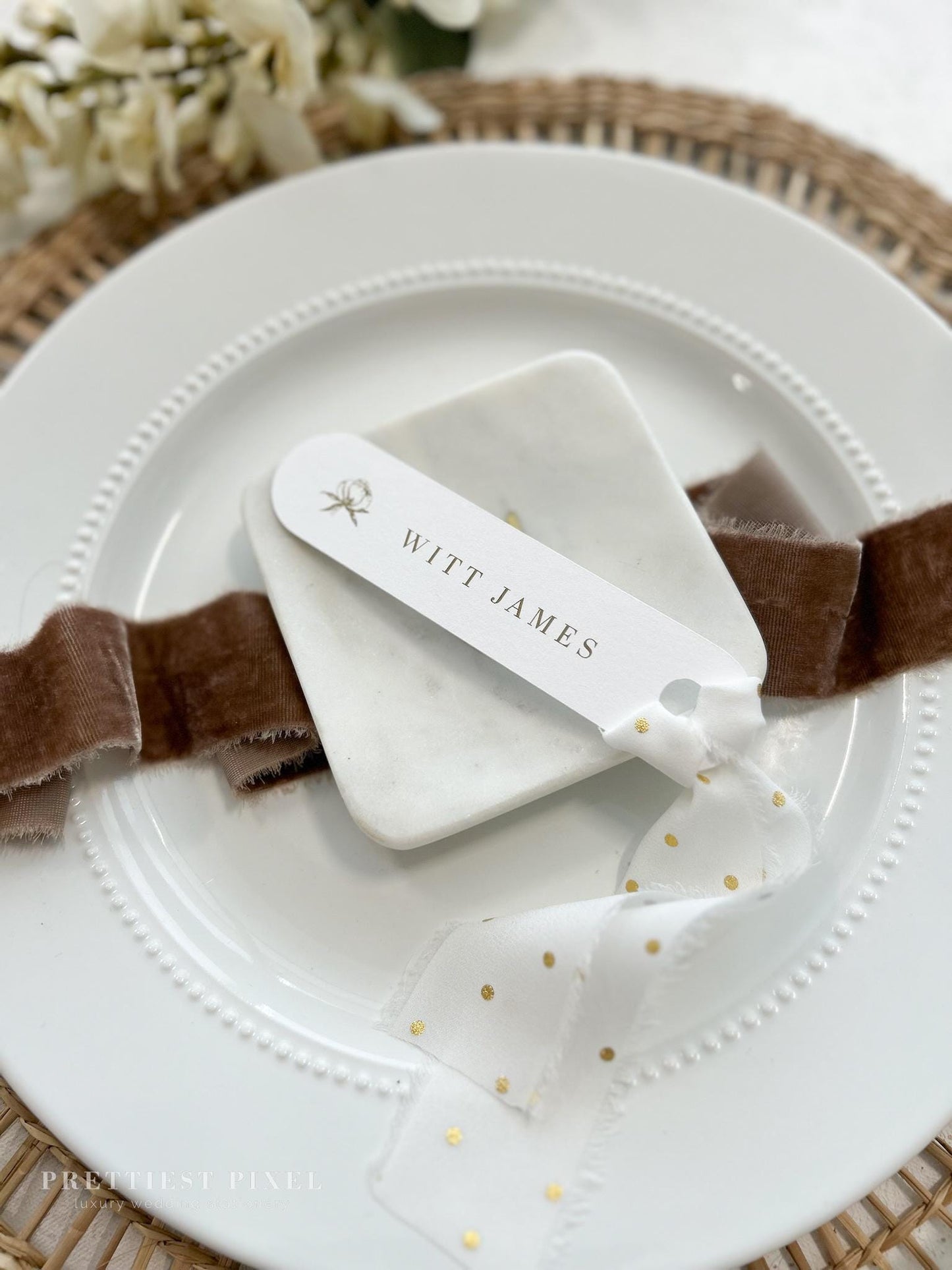 Rounded Rectangle Place Cards | Style 306