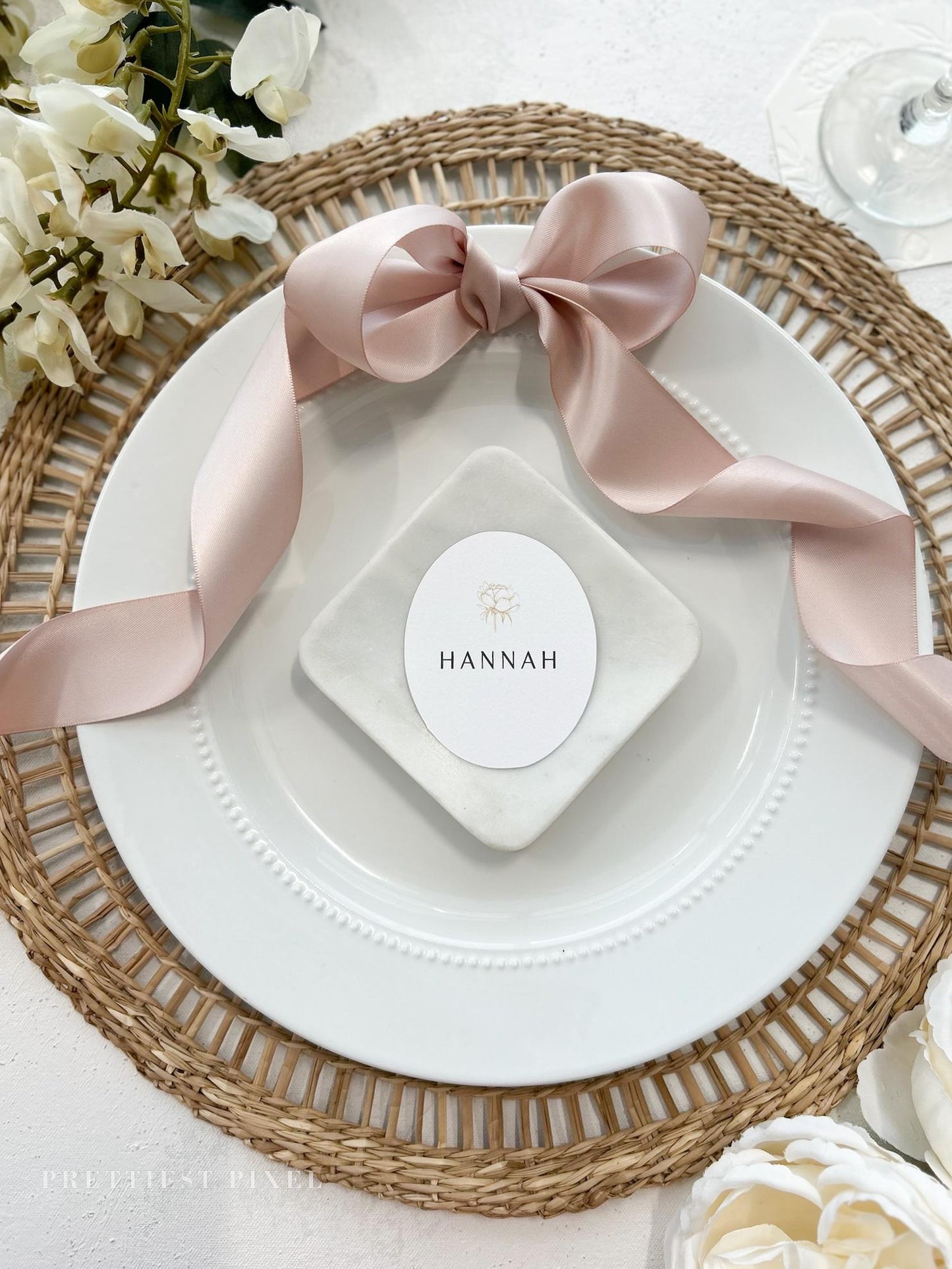 Personalized Oval Place Cards | Style 886