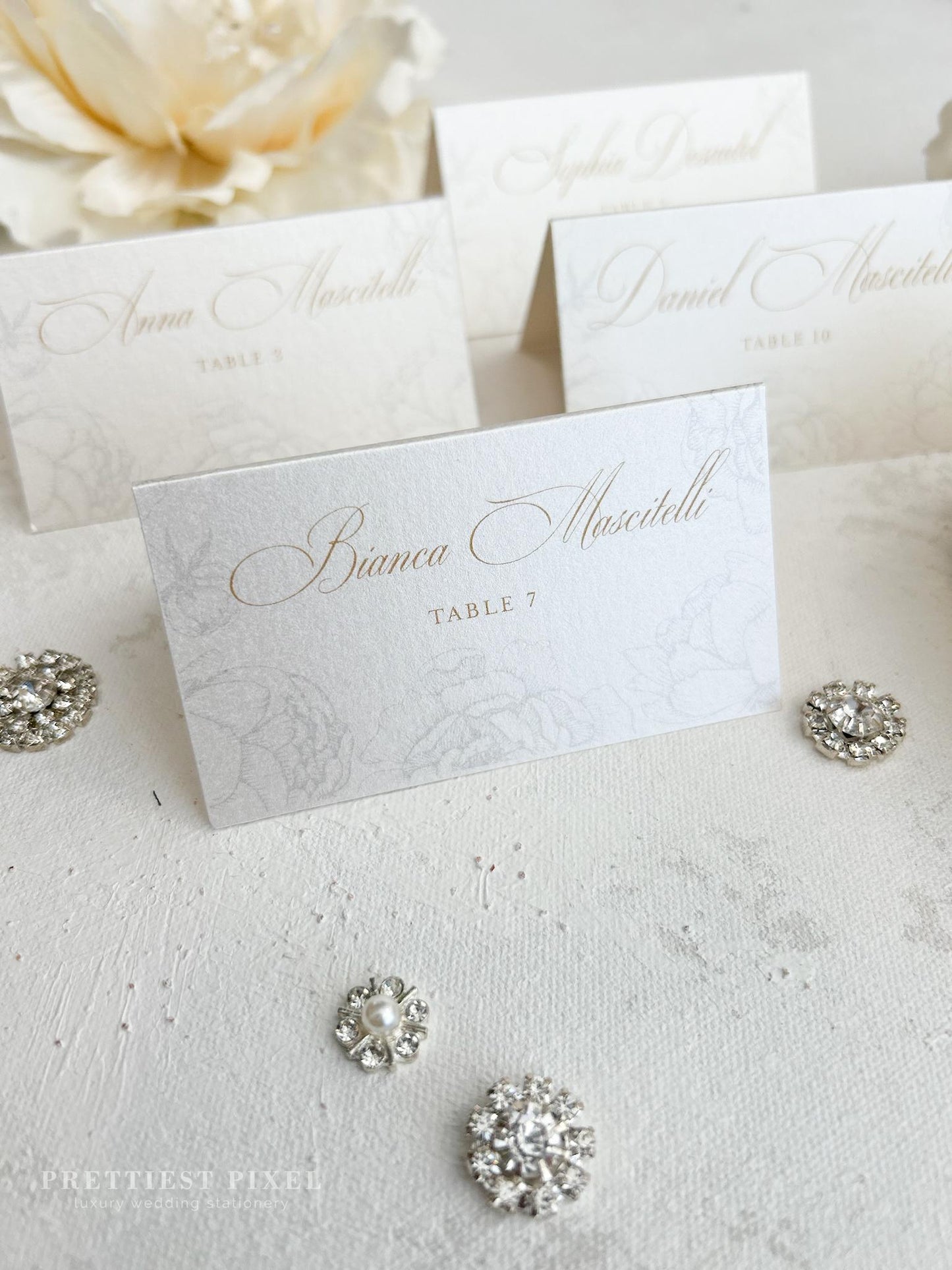 Wedding Folded Place Cards | Style 777