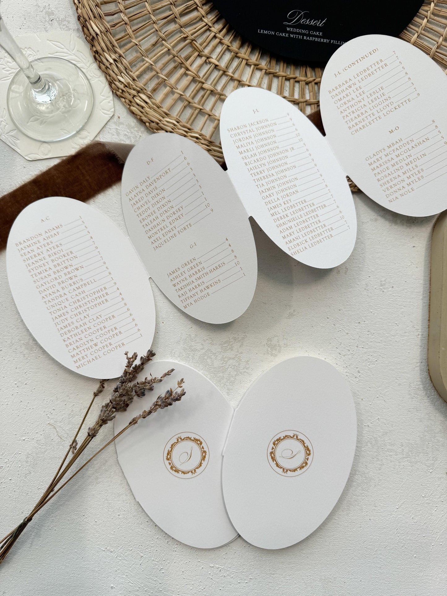 Folding Oval Seating Chart - Style 106 Oval