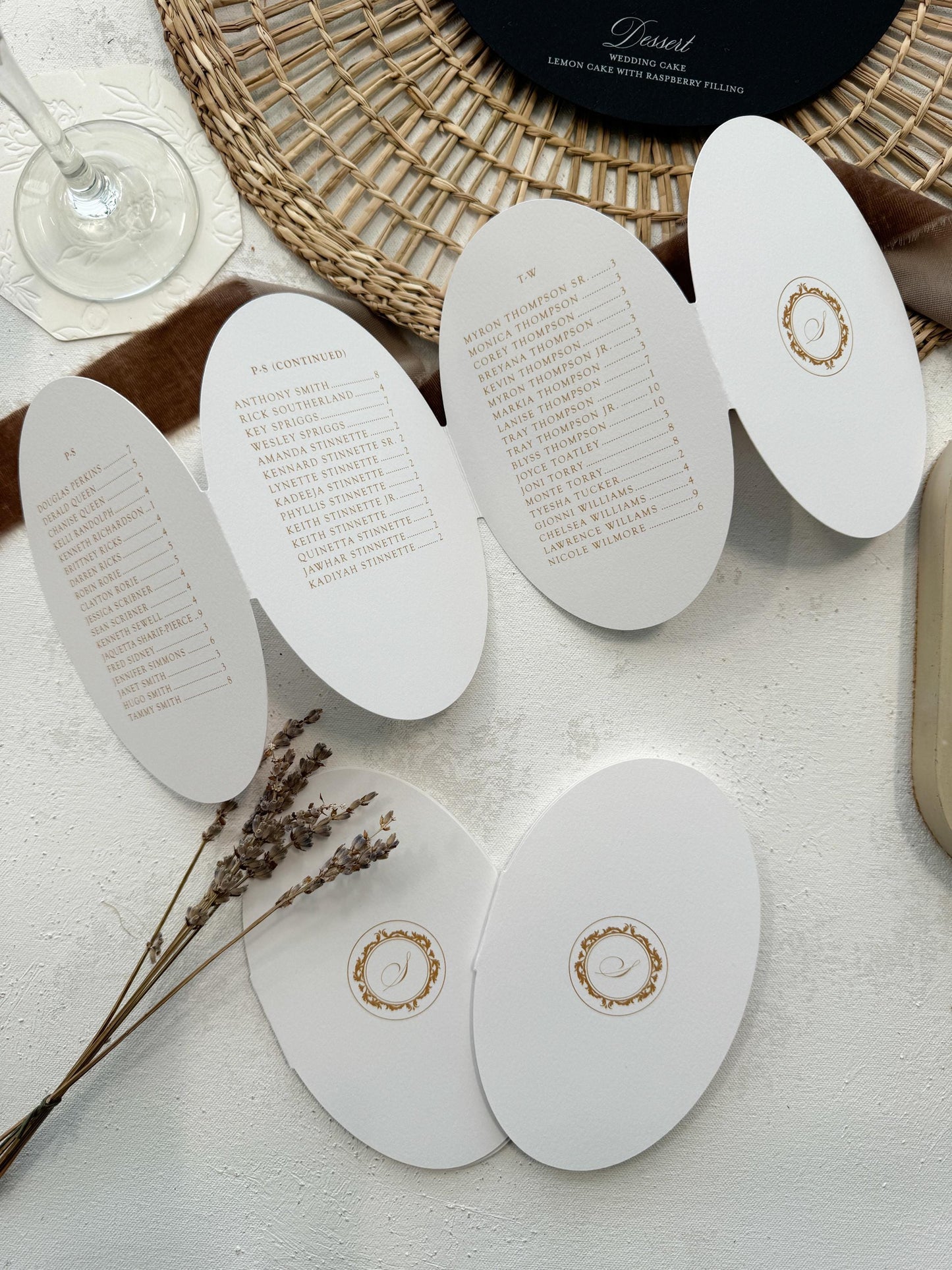 Folding Oval Seating Chart - Style 106 Oval