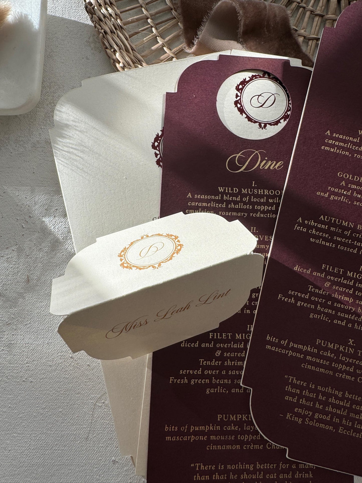 Printed Place Cards | Style 106_Sicily