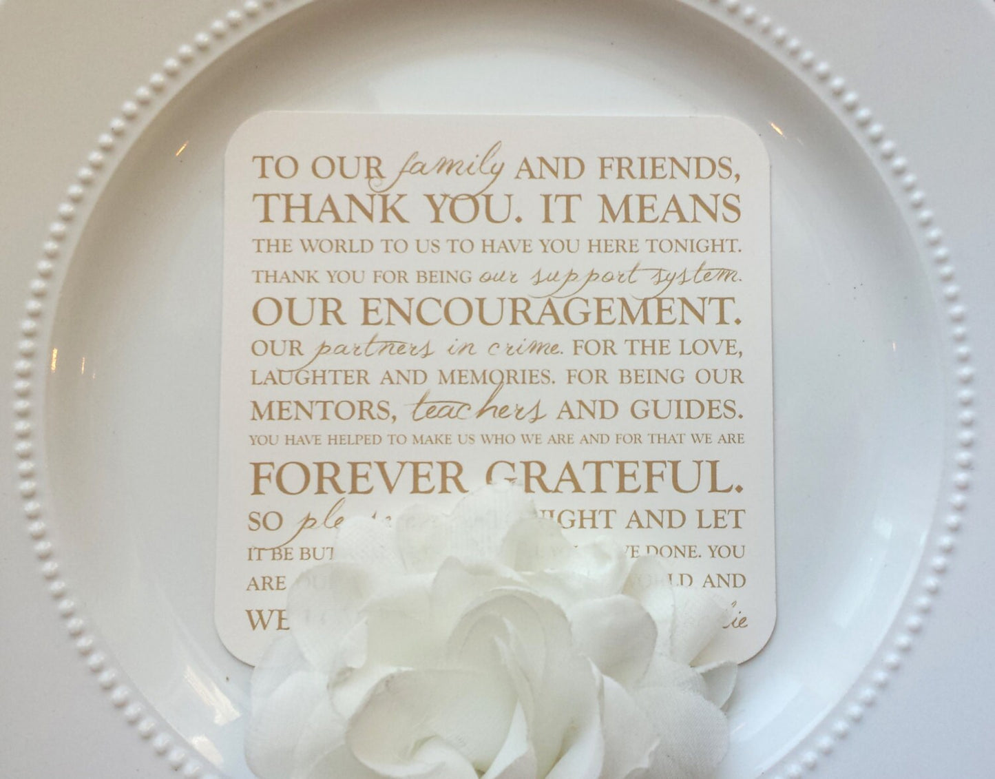 Wedding Thank You Card | Style 23