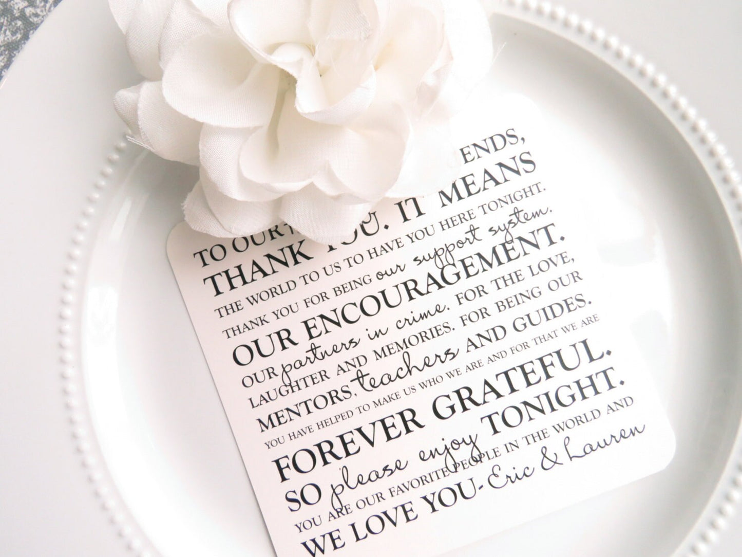 Wedding Thank You Card | Style TY67