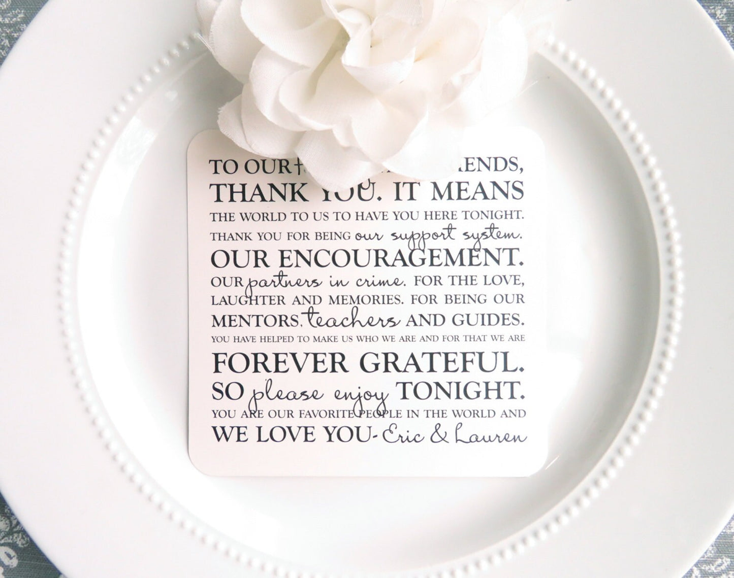 Wedding Thank You Card | Style TY67