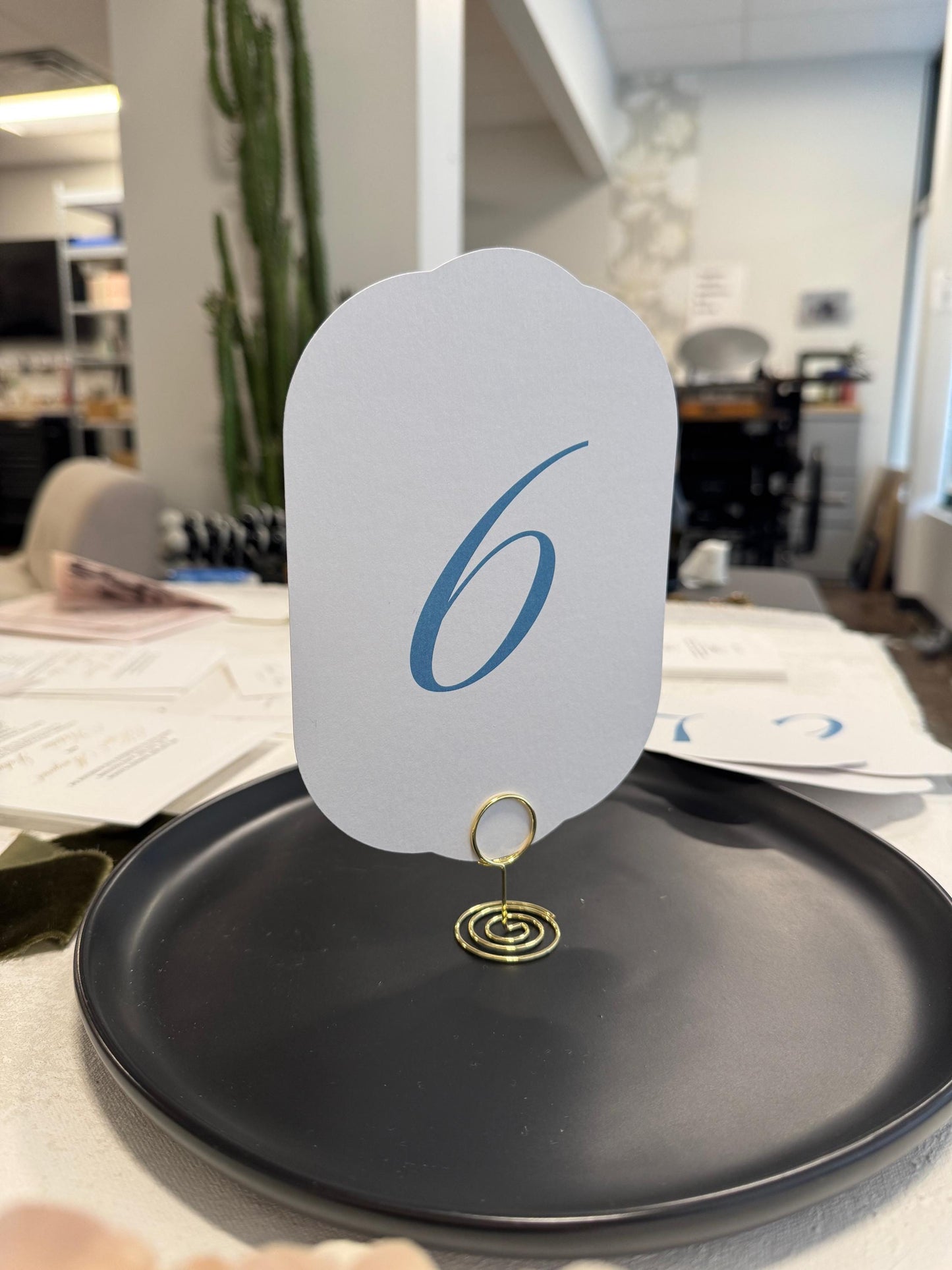 Wedding Table Numbers PRINTED -  Style 35