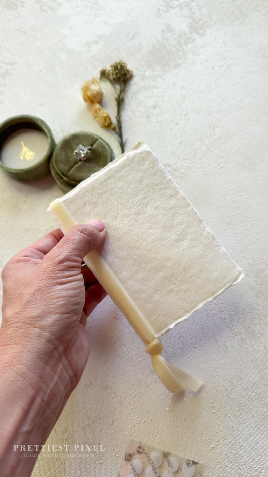 Handmade Paper Officiant Vow Books: Wedding Booklets (Set of 1)