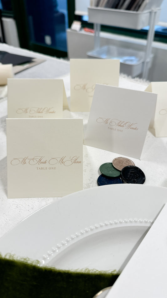 Folded Placecards | Style 777