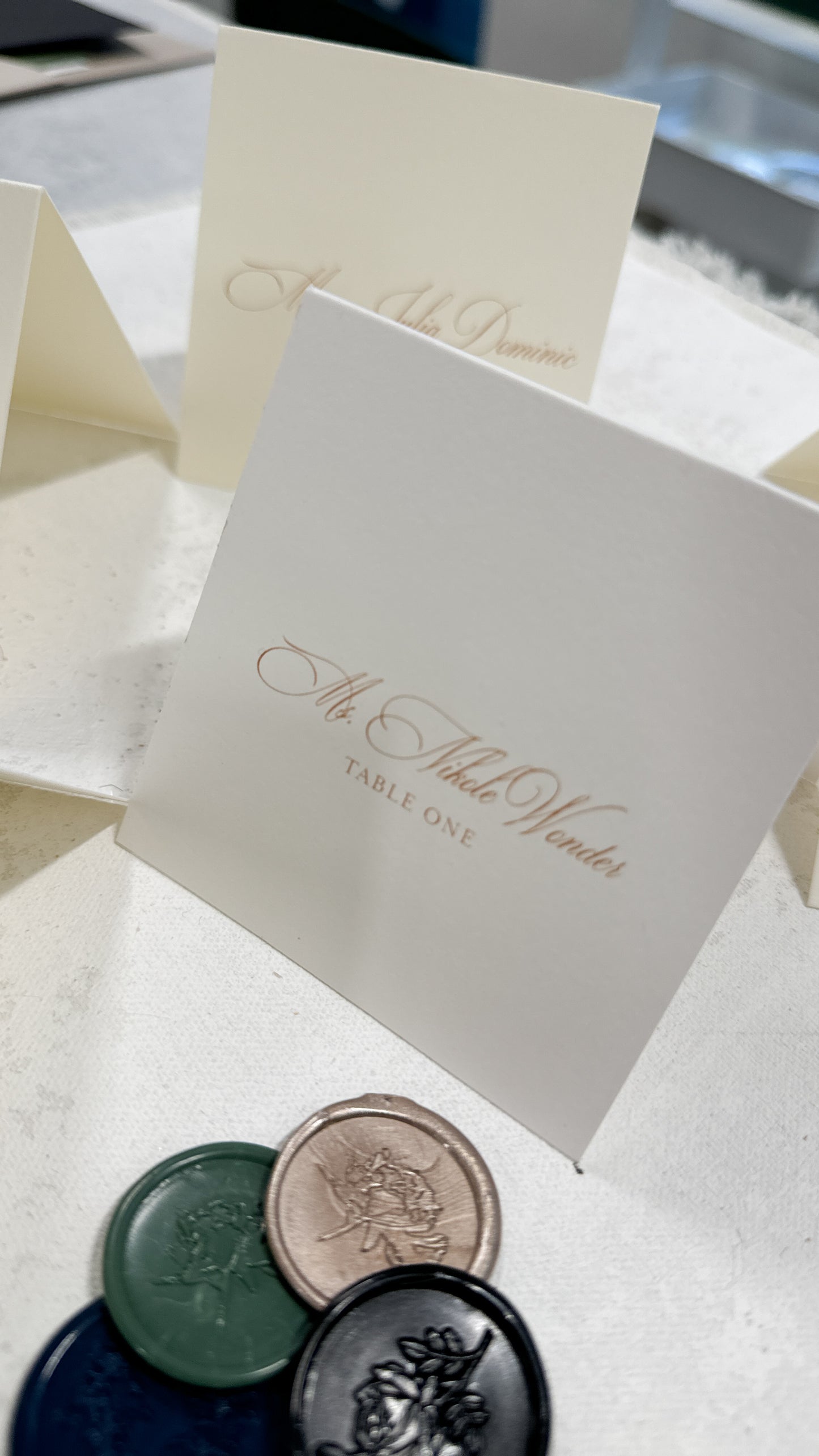 Folded Placecards | Namecards | Match your invites - Style 777