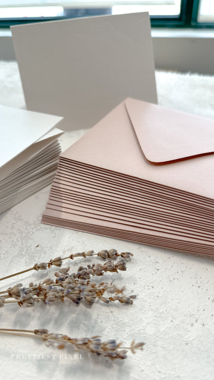 Folded Thank You Cards with Delicate Blind Deboss - Style 777 | Set of 50