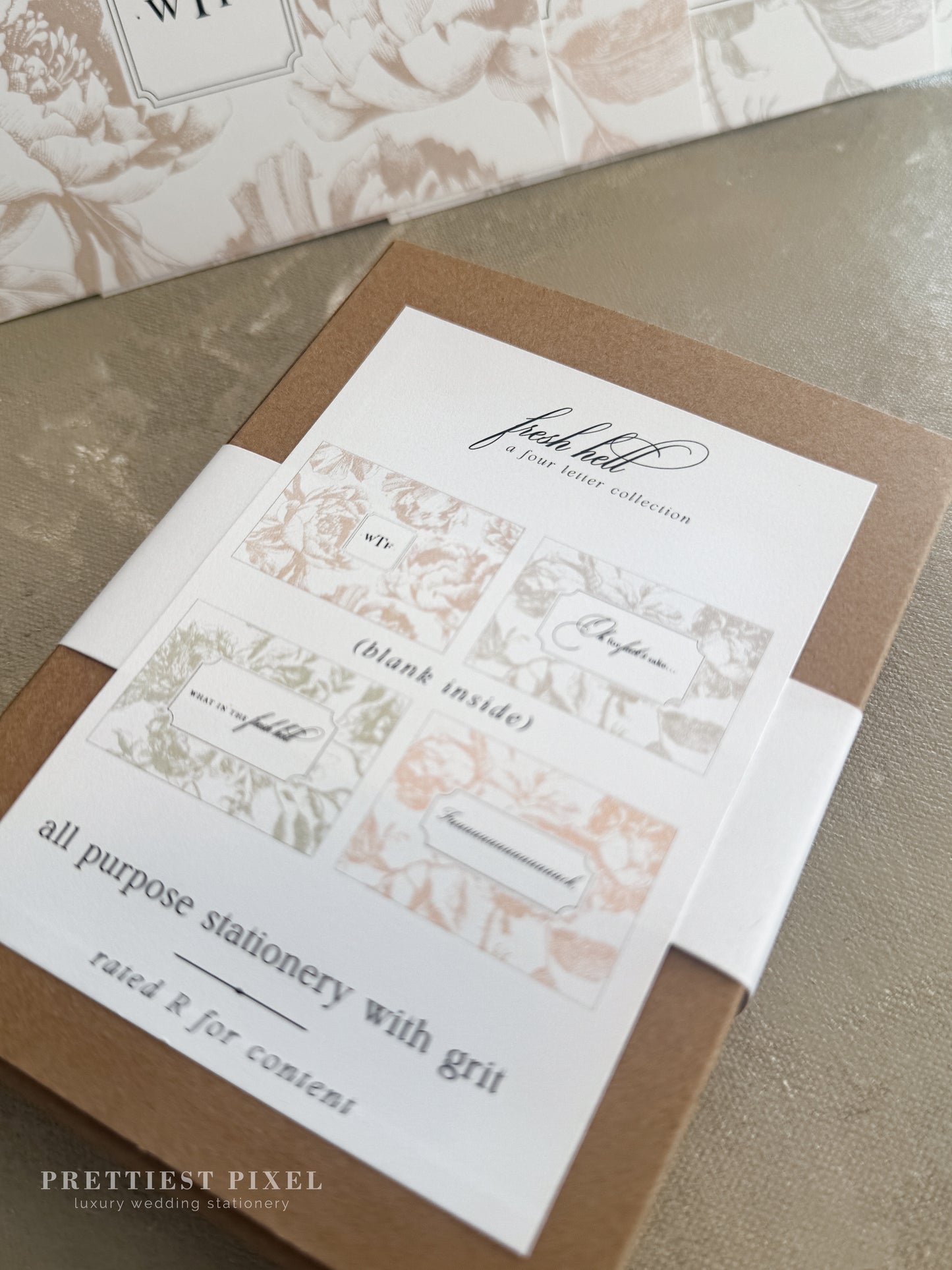 Stationery Notecard Gift Set - Fresh Hell, Rated R