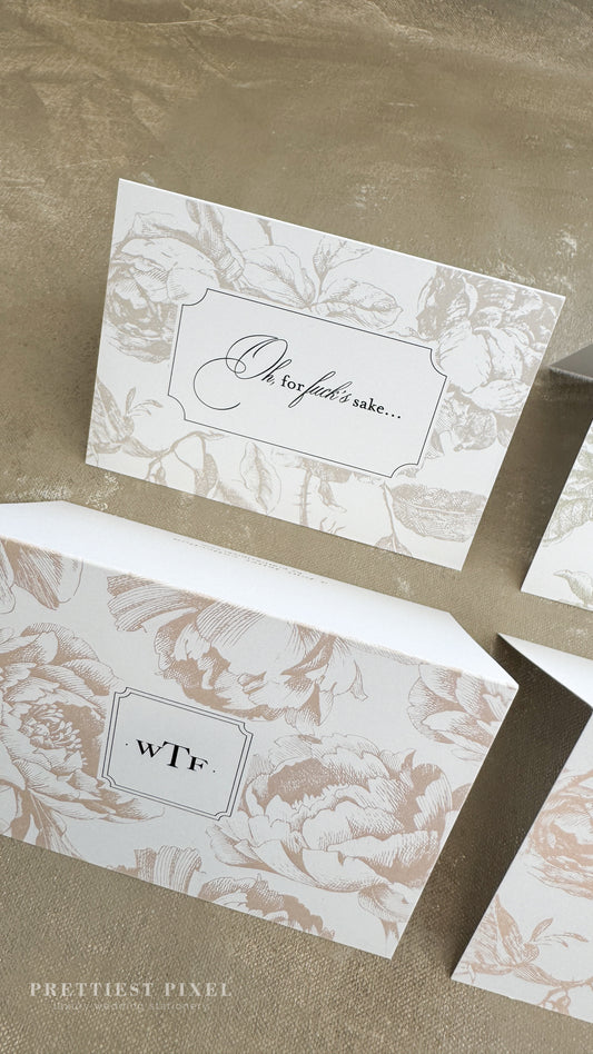 Quirky and Fun  - Fresh Hell, Rated R - Stationery Notecard Gift Set