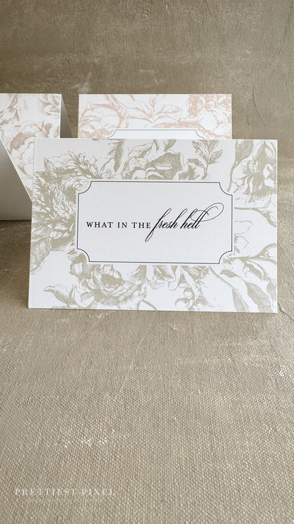 Stationery Notecard Gift Set - Fresh Hell, Rated R