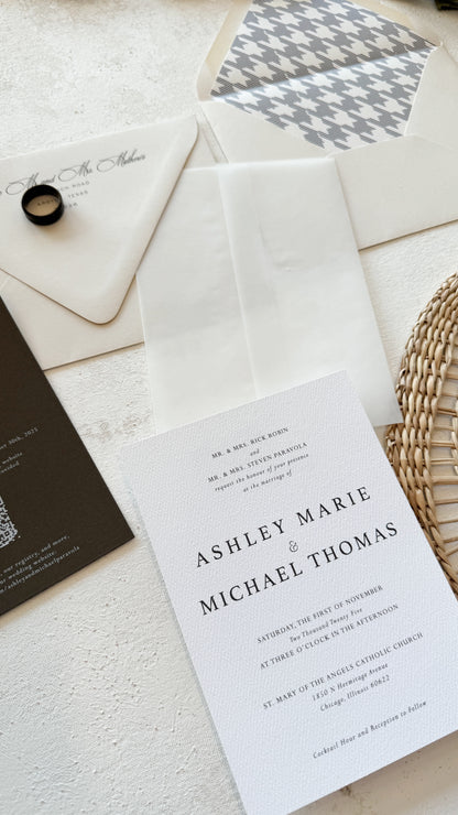 Digitally Printed Wedding Invitations | Style 1588