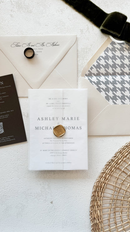 Digitally Printed Wedding Invitations | Style 1588