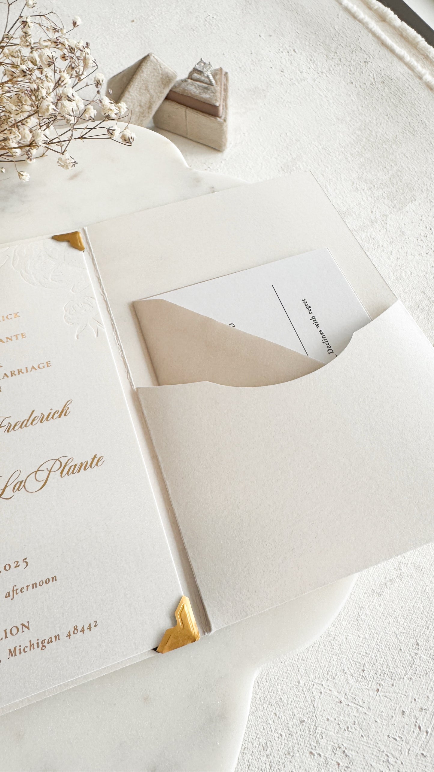 Pocket Booklet Wedding Invitations | Style 3277
