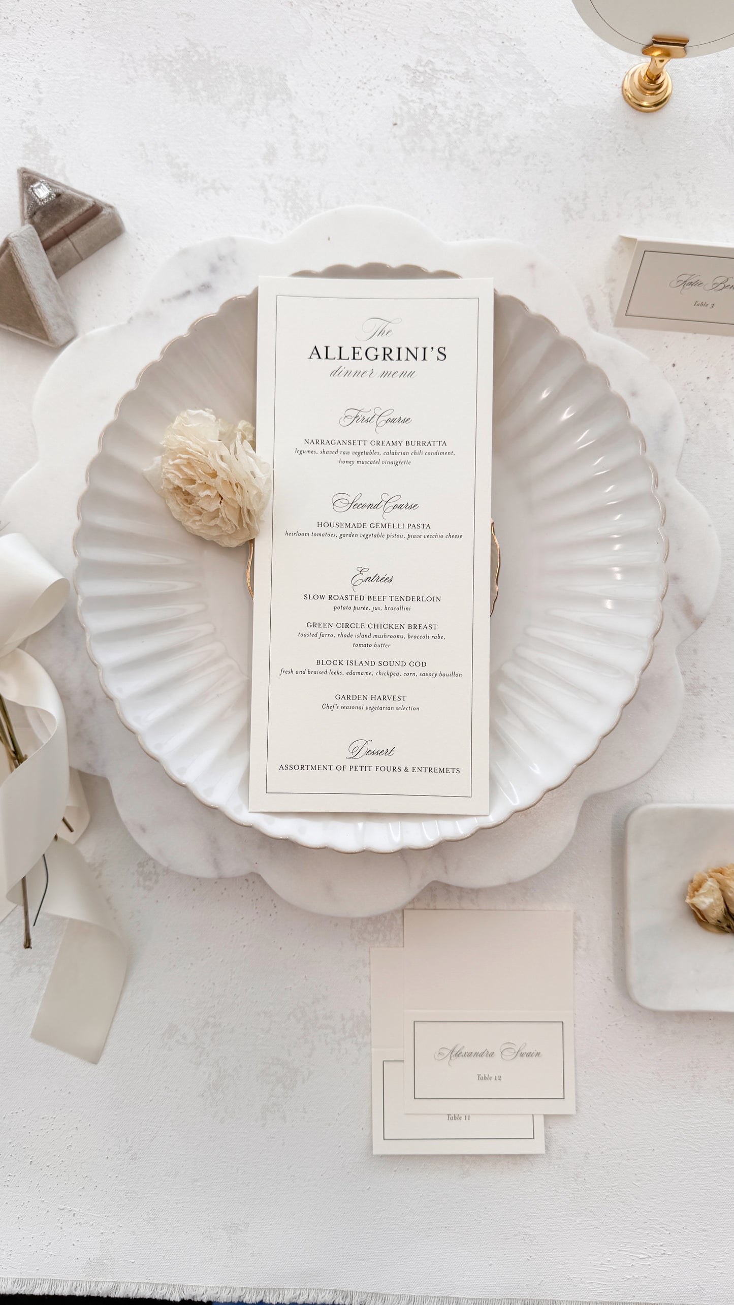 Wedding Menu – Custom Printed Wedding Menu Template | Classic Buffet Card Style 298