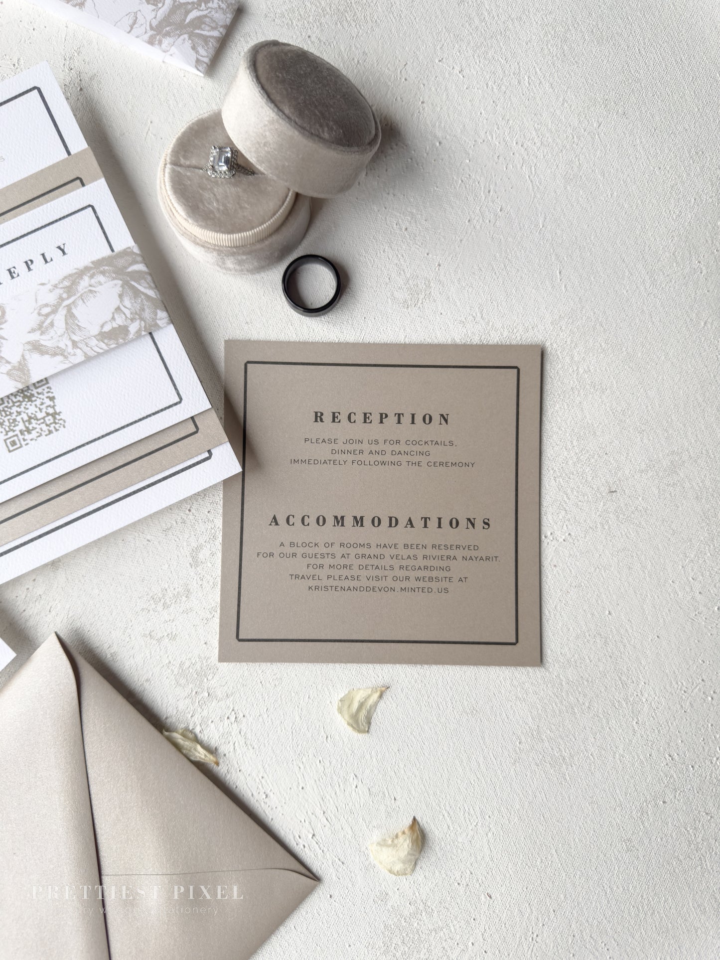 Digitally Printed Elegant Wedding Invitations | Style 34