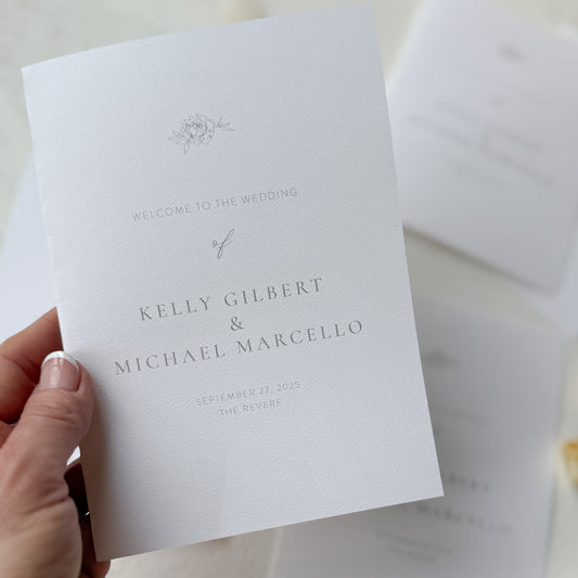wedding programs
ceremony order