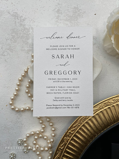 Black and White Letterpress Wedding Invitations | Black Invitations |  Style 1408