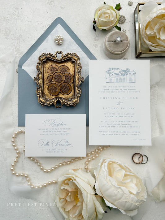 Timeless Wedding Invitations |  Style 555
