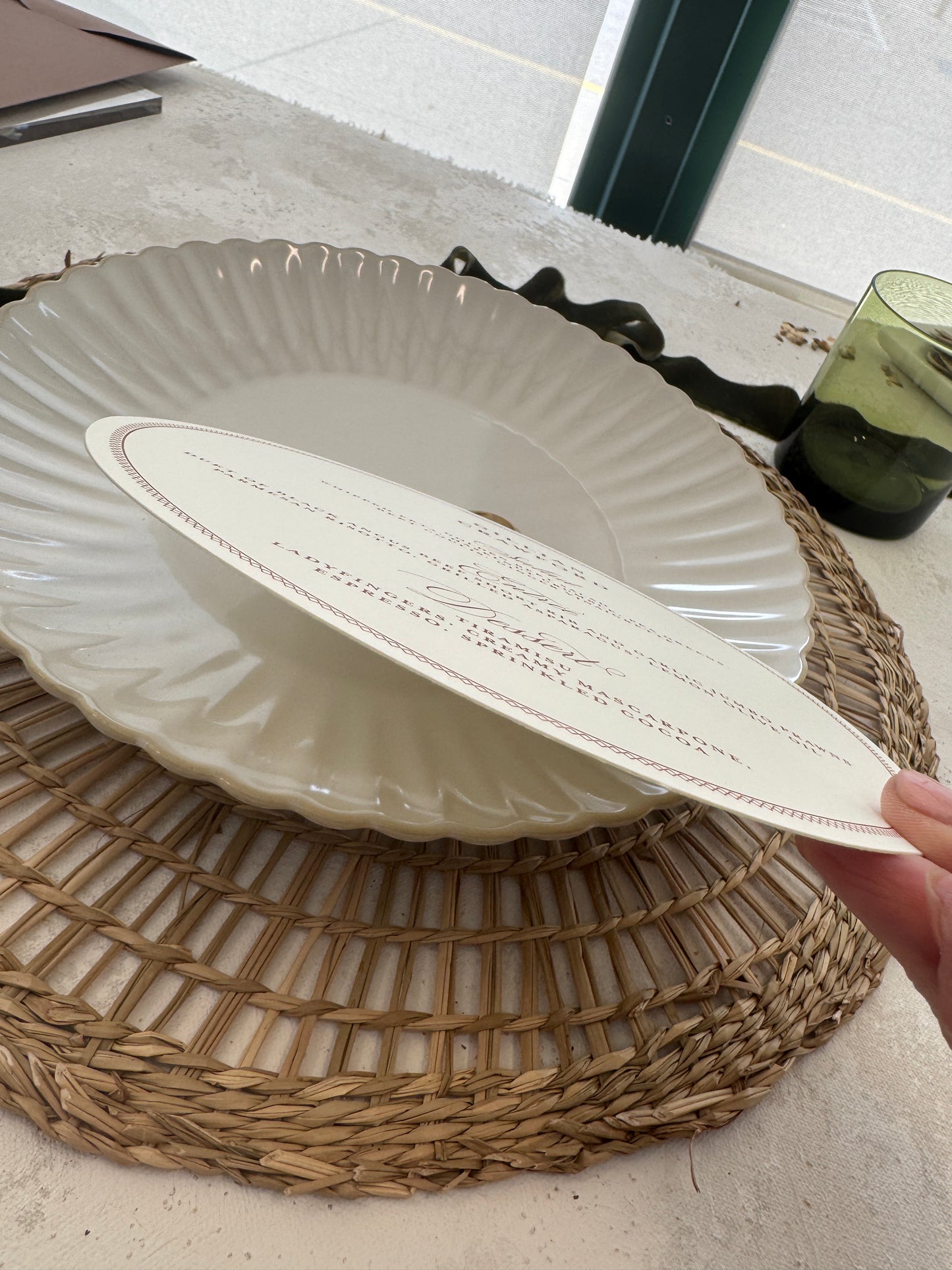 Round Circular Wedding Menu | Style 220