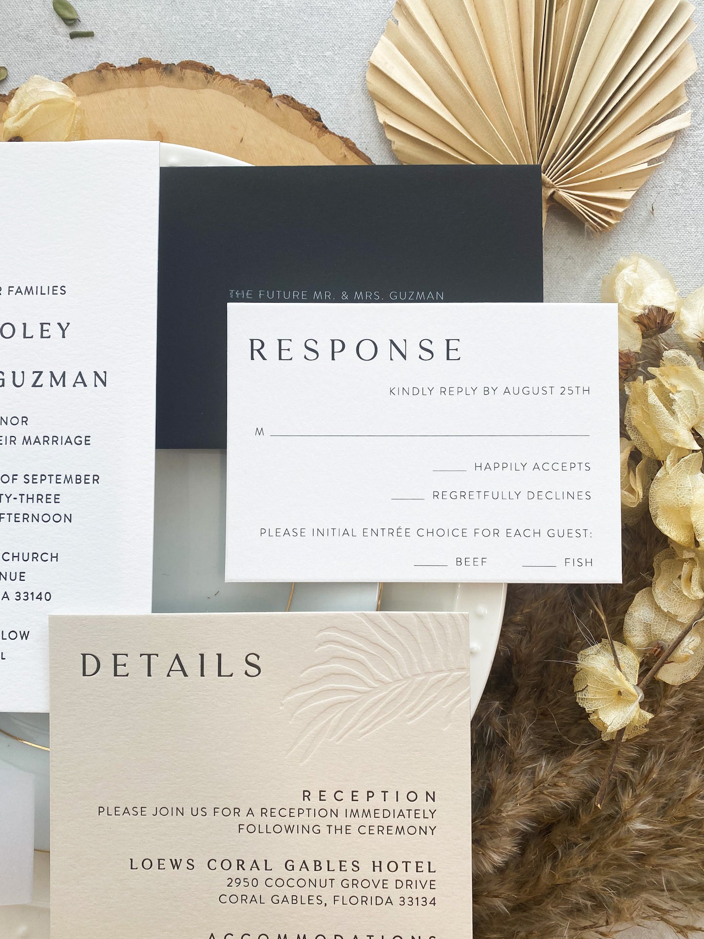 Minimalist Beach Destination Wedding Invitations | Style 241
