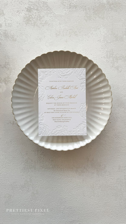 Letterpress Wedding Invitations | Style 2321