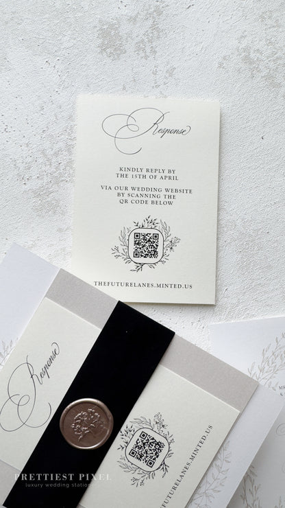 Digitally Printed Elegant Wedding Invitations | Style 312