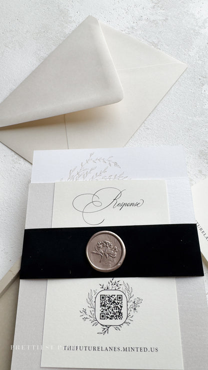 Digitally Printed Elegant Wedding Invitations | Style 312