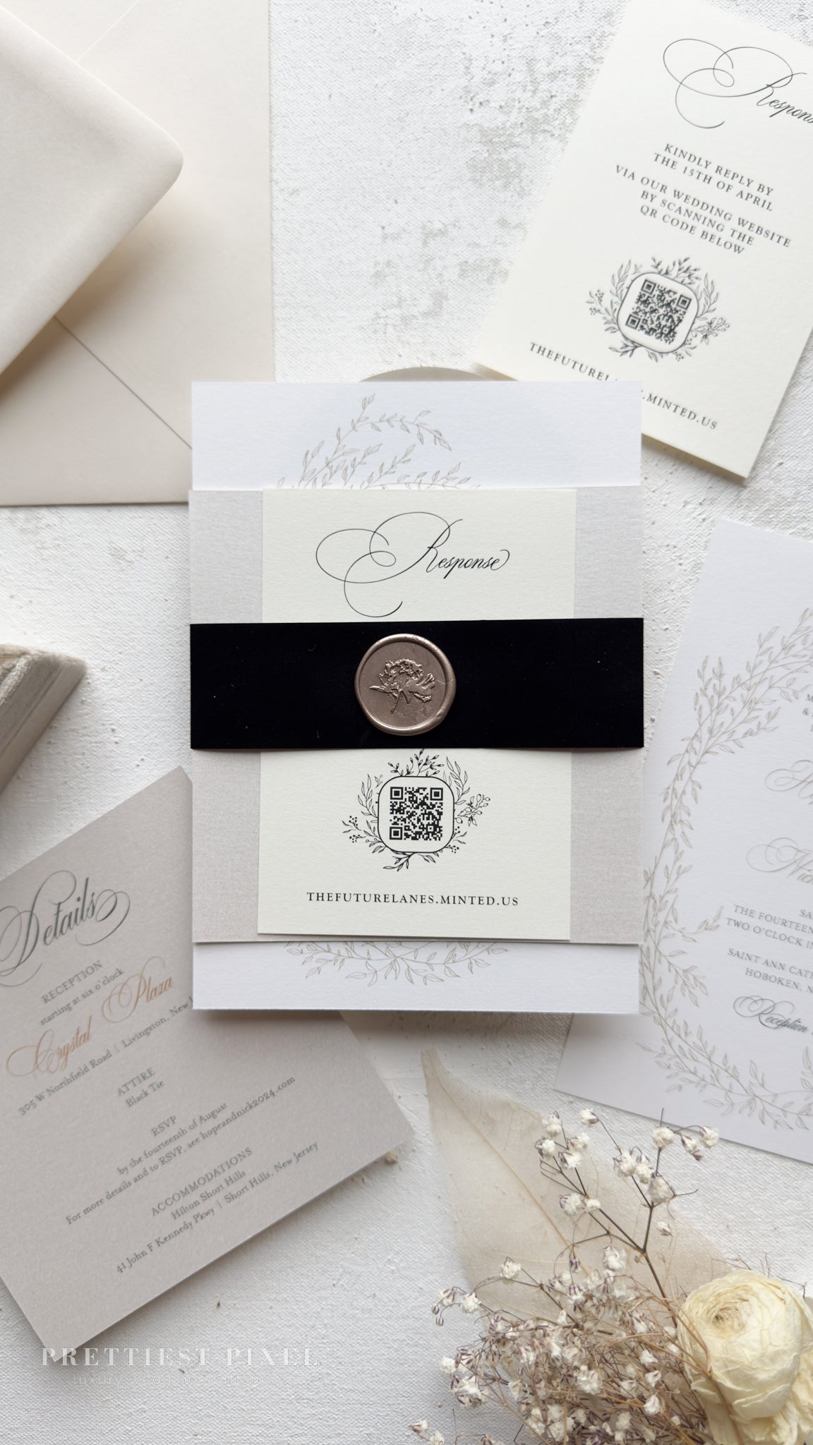 Digitally Printed Elegant Wedding Invitations | Style 312