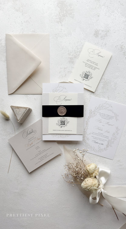 Digitally Printed Elegant Wedding Invitations | Style 312