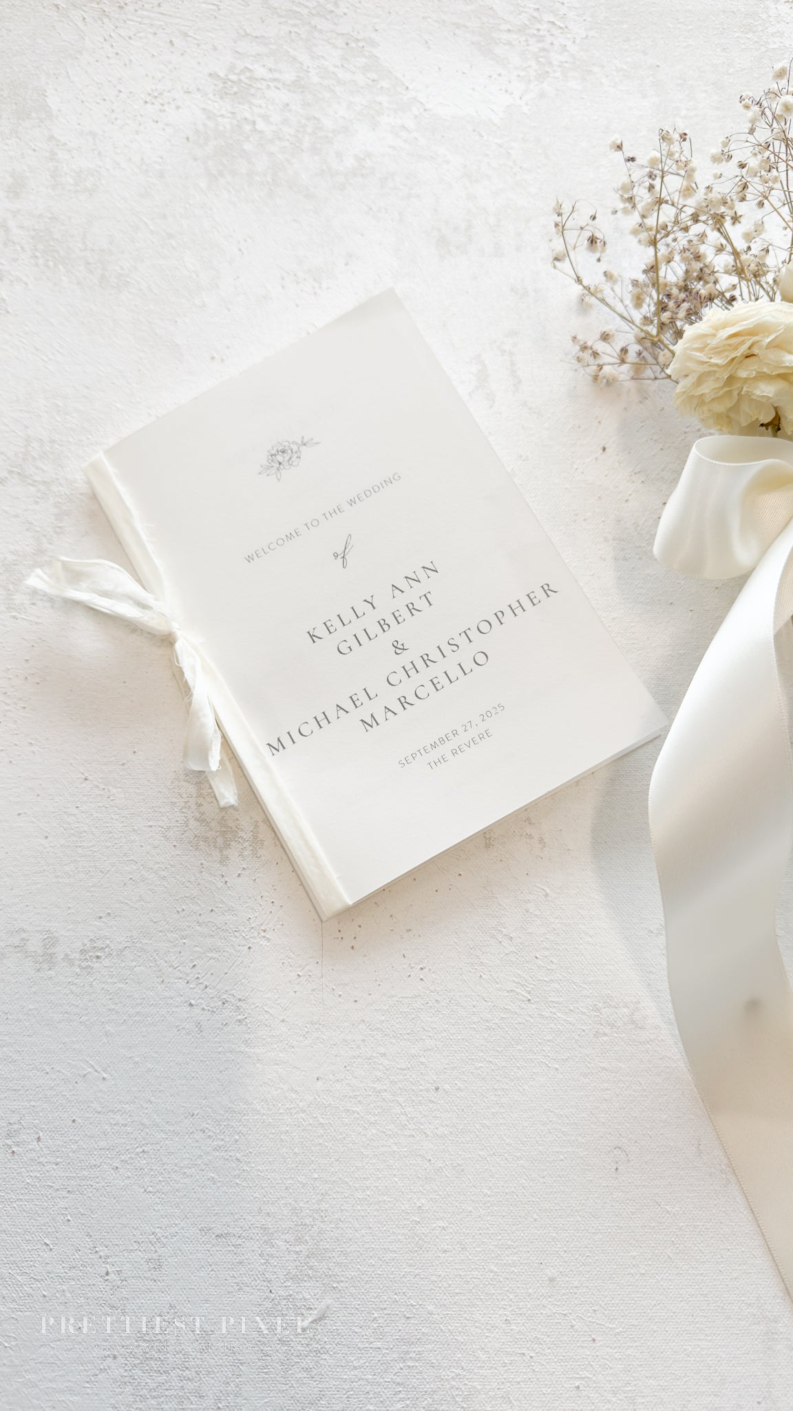 Folded Wedding Programs Mulitipage  | Style 3277